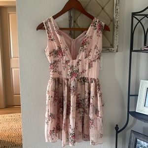 CBR Boutique Pink Floral Dress Small